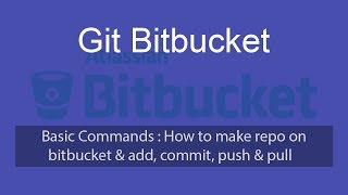 Git Basic - Commit, Push & Pull - Bitbucket