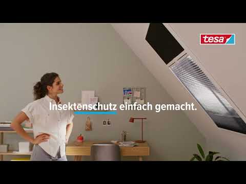 tesa® Verdunklungs- und Insektenschutz 2-in-1-Plissee für Dachfenster