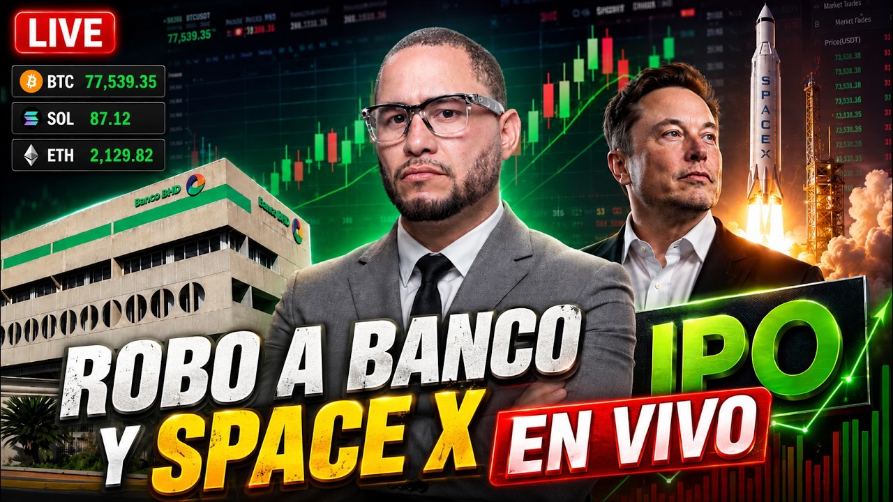 TRADING EN VIVO, BANCO ROBADO, NUEVA IPO ELON MUSK!!