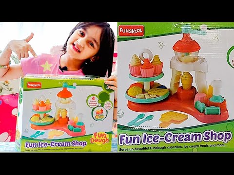 You Won't Believe what We Found lnside This Fun Ice-cream shop|🍦🍬🧁🍰fundough funskool playset|