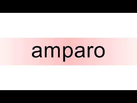 How to pronounce amparo