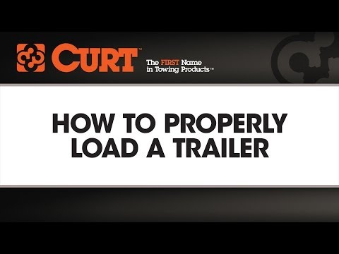 Part of a video titled How to Properly Load a Trailer - CURT - YouTube