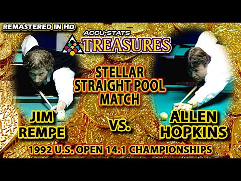 JIM REMPE vs ALLEN HOPKINS - 1992 U.S. OPEN STRAIGHT POOL CHAMPIONSHIP