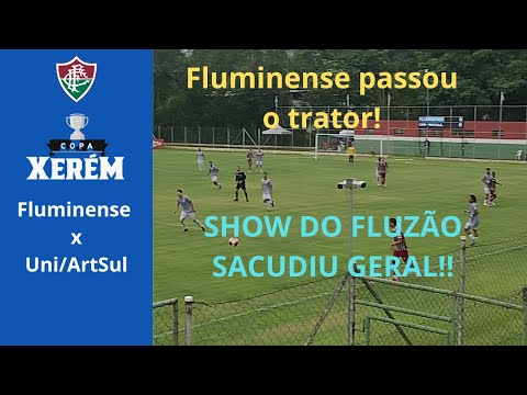 Copa Xerém Sub-20 Fluminense x Uni/ArtSul | Passou o trator! SHOW do Fluzão! #futebol #fluminense