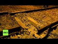 В Донецкой области взорвали железную дорогу, грузовой поезд РЖД сошел с рельс ...