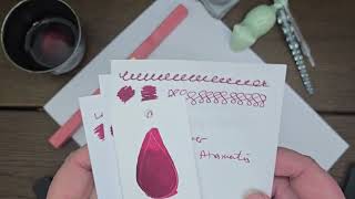 Cherry by De Atramentis Ink Review - Cabbage Patch Soap