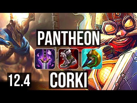 PANTHEON vs CORKI (MID) | Rank 4 Panth, 2.5M mastery, 9/2/9, 800+ games | EUW Challenger | 12.4