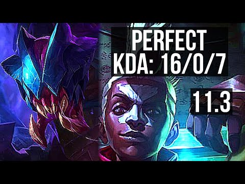 REK'SAI vs EKKO (JUNGLE) | 16/0/7, Legendary, 500+ games | BR Master | v11.3