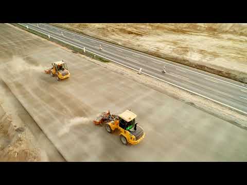 Budowa betonowej A1 na odcinku "D"