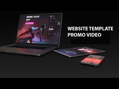Website Template Promo Video - After Effects Template