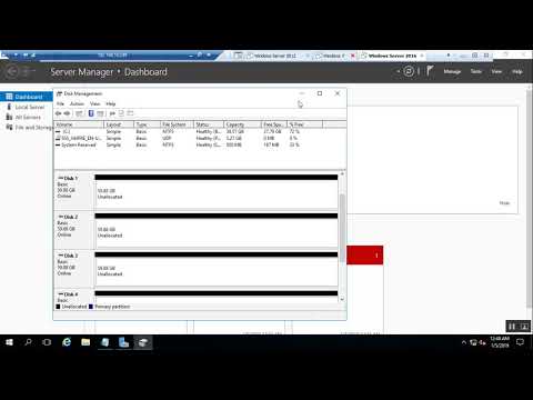 How to configure Storage Pool on Windows server 2016