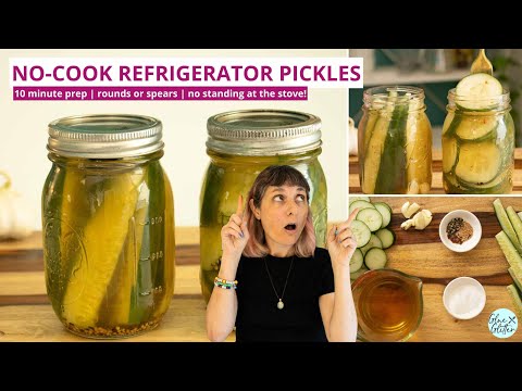No Cook Refrigerator Pickles