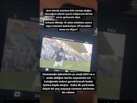 Zen-G'nin Konserinde Kafasına Amerikan Futbol Topu Atıldı Kulağı Patladı