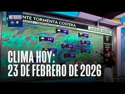 Pronóstico del clima hoy Estados Unidos lunes 23 de febrero 2026: Alerta de ventisca histórica
