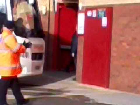 Carlos tevez arrives back at old trafford 12.02.11