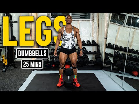 25 Minute Dumbbell Legs Workout (No Bench) | Build #4