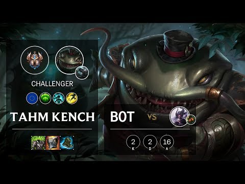 Tahm Kench Bot vs Syndra - EUW Challenger Patch 10.4