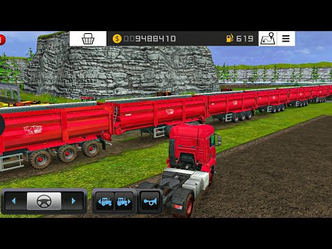 7 Transports trucks attached || Fs16 interesting gameplay |