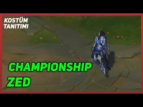 Championship Zed (Skin Preview) League of Legends