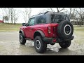 Rough Country Oval Nerf Steps - Black   - Bronco 2dr 2021+