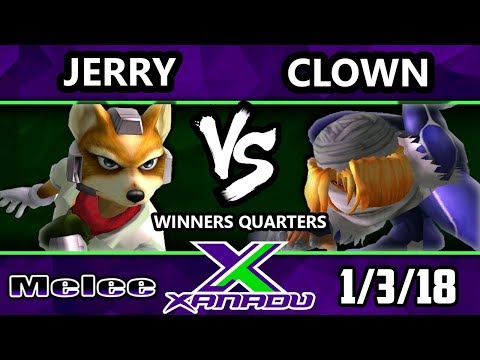 S@X 235 Melee - Jerry (Fox) Vs. Clown (Sheik) - Smash Melee Winners Quarters - SSBM