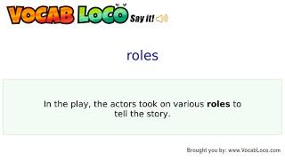 Video thumbnail for roles