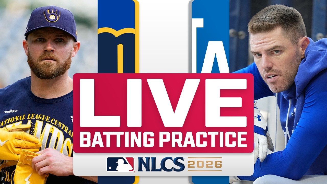 Brewers vs. Dodgers NLCS Game 4 LIVE Batting Practice