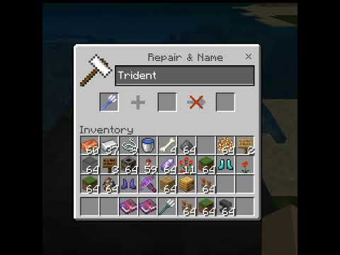 DS gaming - minecraft trident enchantments come back||op trident#minecraft #shorts