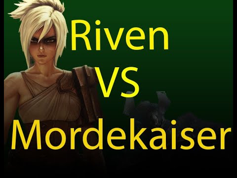 Goredrinker on Riven VS Mordekaiser - League of Legends top lane game play