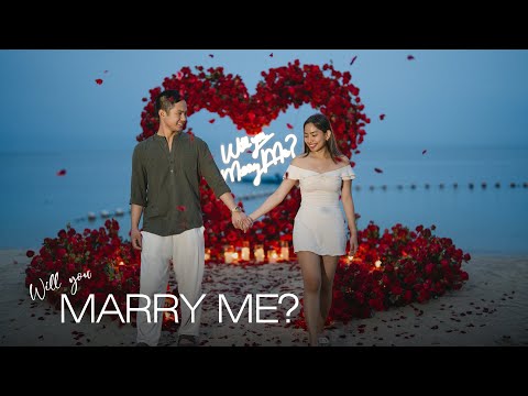 Beach Bali Proposal // Christian & Christine #shesaidyes