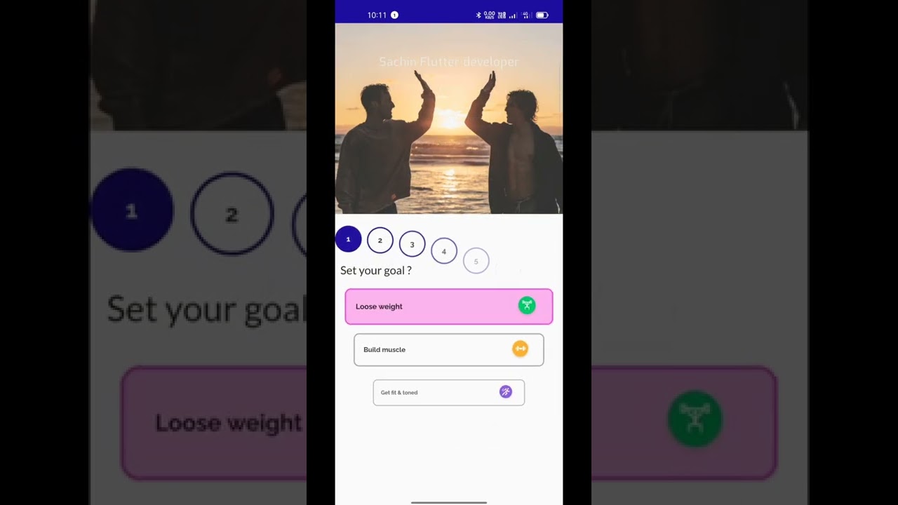 Flutter Fitness(GYM) app