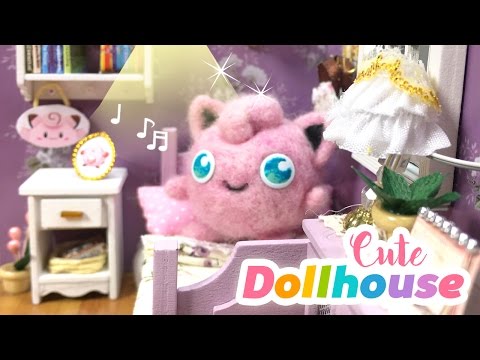 DIY Cute Toy Dollhouse Room - Miniature DIY with Pokémon Theme! Video