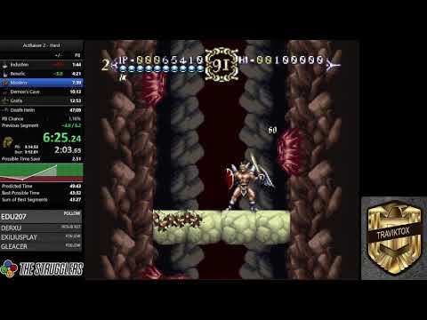 ActRaiser 2 Speedrun - hard% [46:36]