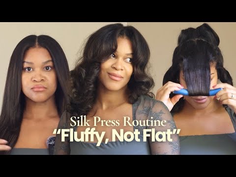 AT HOME Blowout Silk Press On Natural Hair
