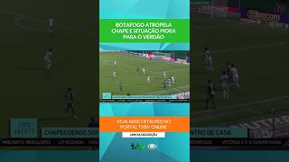 Botafogo atropela a Chape e situação piora para o Verdão