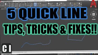5 Quick Tricks for Line & Polyline Productivity in AutoCAD + Linetype Fixes | 2 Minute Tuesday
