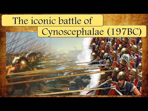Battle of Cynoscephalae (197 BC): Roman legion against Macedonian phalanx.