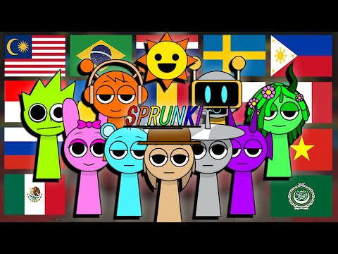 Sprunki in different languages meme