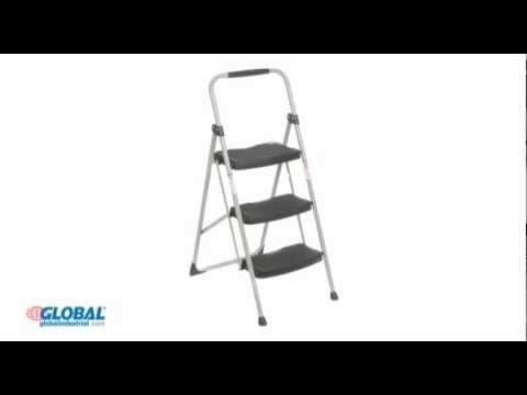 Werner 3 Step Steel Folding Step Ladder