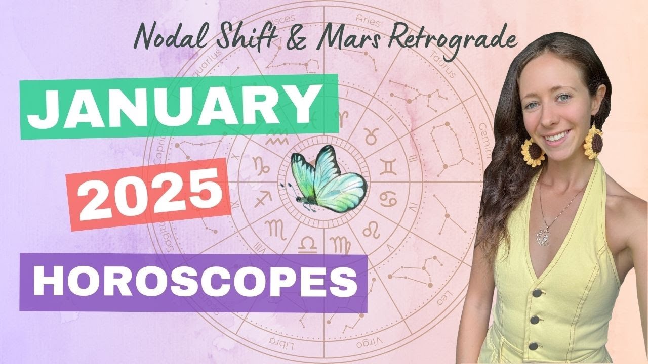 🍄 JANUARY 2025 HOROSCOPES 🍄 A NEW 18-month cycle begins with the Nodes entering ☊ Pisces & Virgo ☋💥😱