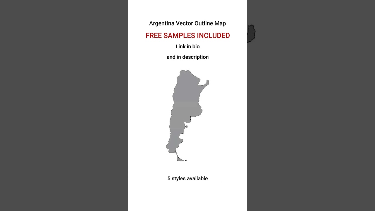 Editable vector map of Argentina - FREE downloads