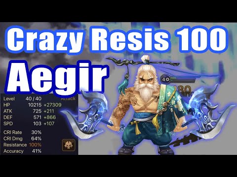 【Summoners War | Curry's RTA】The crazy resis 100% Despair Aegir, is he so strong this season??
