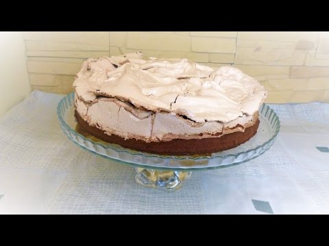 Шоколадный торт с мятной меренгой \  chocolate cake with a mint meringue