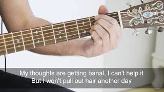 Blur, Blue Jeans on guitar with lyrics