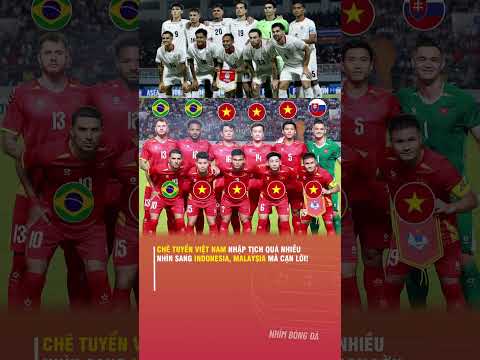 CHÊ ĐỘI TUYỂN VIỆT NAM NHẬP TỊCH QUÁ NHIỀU, NHÌN SANG INDONESIA, MALAYSIA MÀ CẠN LỜI