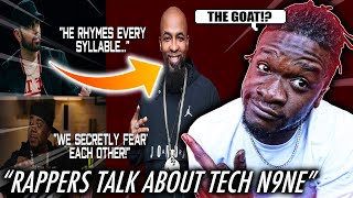 TECH N9NE IS A GOAT! | Rappers Talking About Tech N9ne (Eminem, Hopsin, Dax, Token, Twista) REACTION