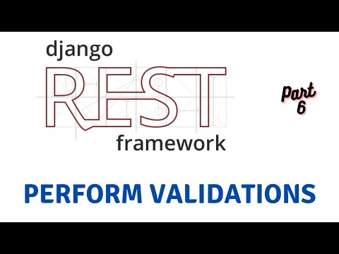 How To Perform Validations In Rest Framework | Django Rest Framework #6 thumbnail