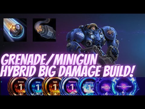 Tychus Odin - Grenade/Minigun Hybrid BIG DAMAGE BUILD! - B2GM Season 5 (Masters)