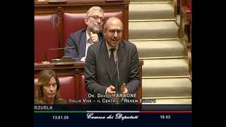 FARAONE: “INTERVENTO USA IN VENEZUELA BENE, MA L’ITALIA NON PUÒ IGNORARE DIRITTO INTERNAZIONALE”