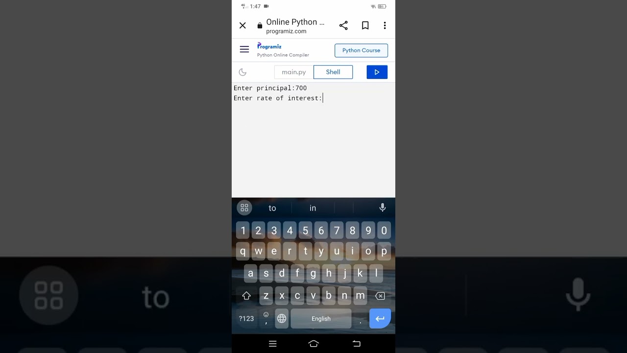 Program to find the Compound Interest in Python